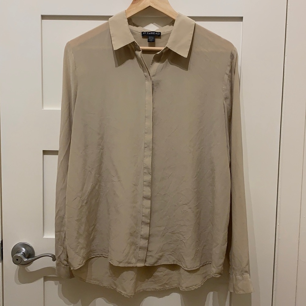 EnThread tan blouse